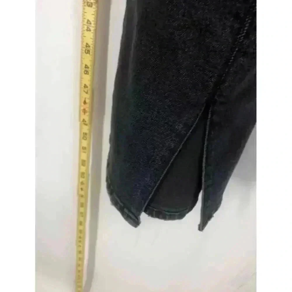 Good American Women's Black Skinny Jeans 26 Mid Rise Dark Wash Slim Fit NWT‎